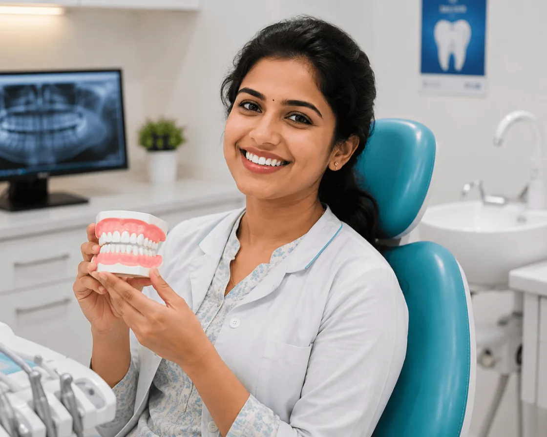 Dentist treating a patient at DentoXpert Multispeciality Dental Clinic, Kanakia, Mira Road East