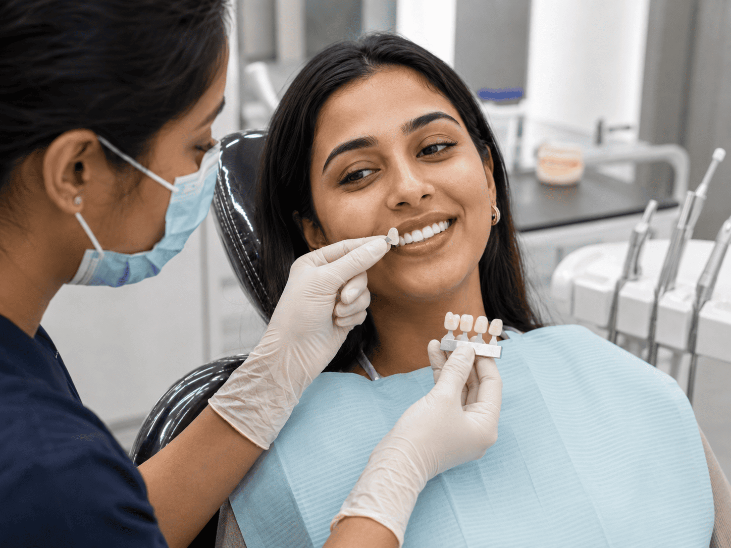 DentoXpert dentist explaining a treatment plan to a patient in Mira Road